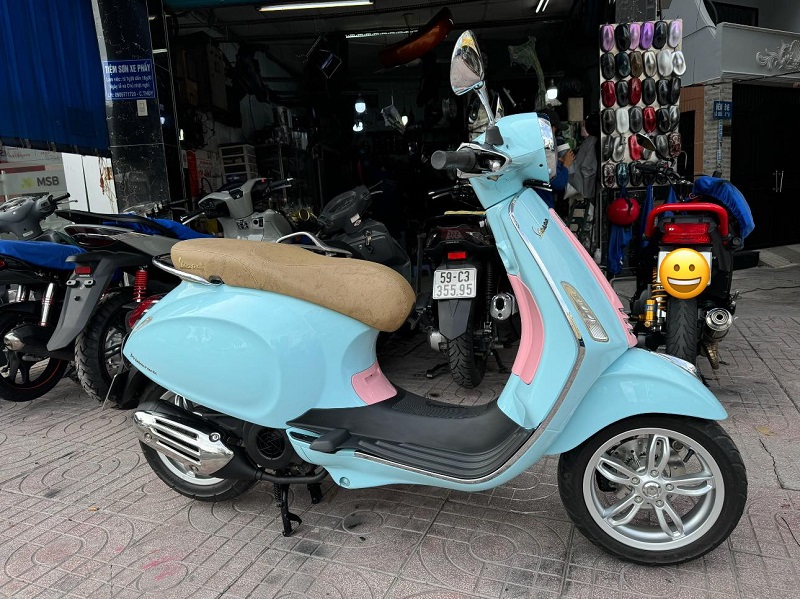 sơn xe vespa